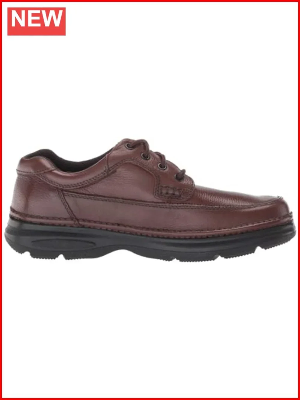 Tumbled Leather Lace-Up Walking Oxfords with Comfort Gel Cushioning